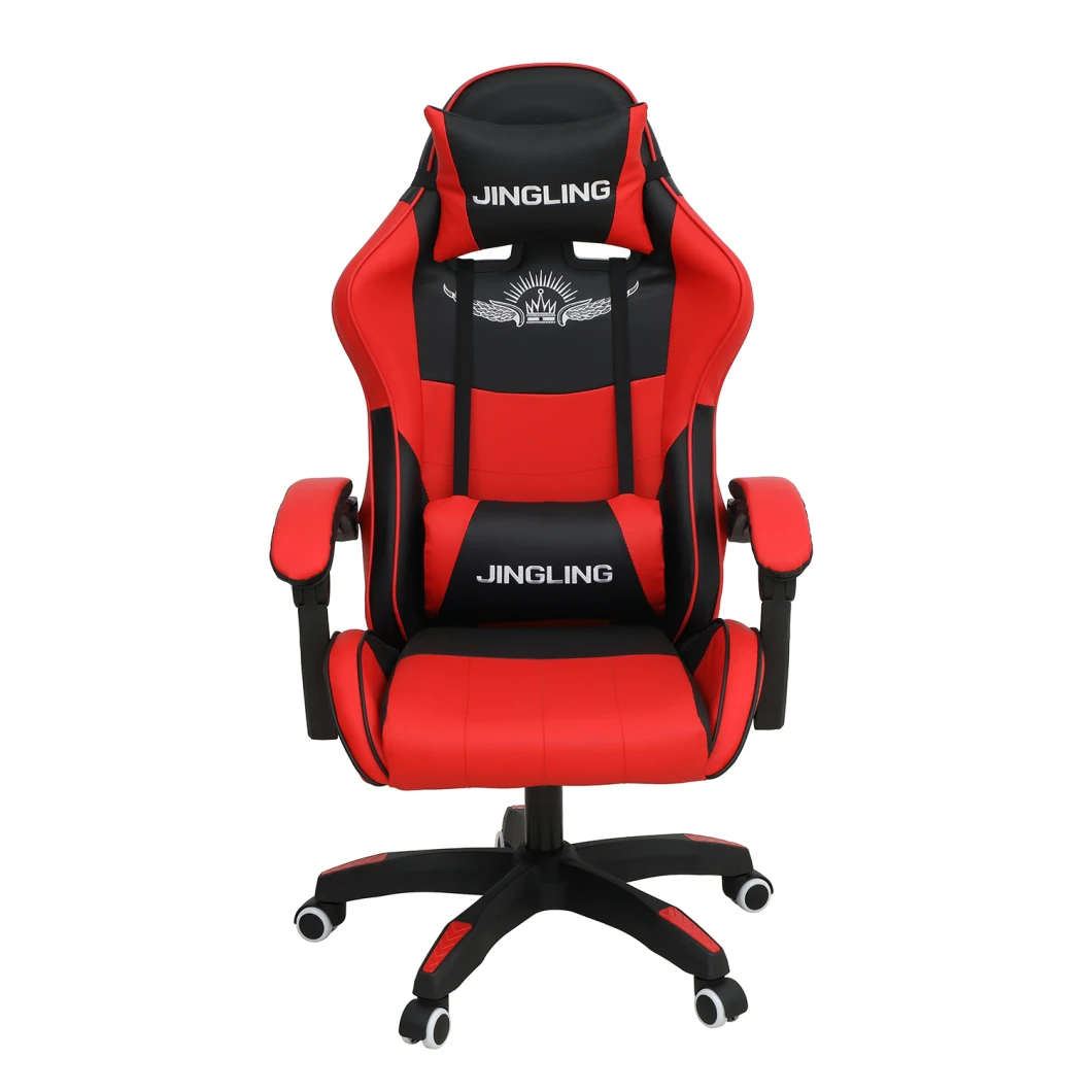 Gaming Chair Made of Fabric with Footrest