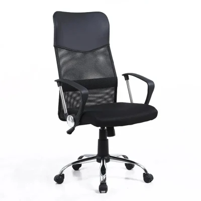 Silla de escritorio de oficina de venta caliente Silla de oficina de malla giratoria con respaldo alto (ZG27-001)