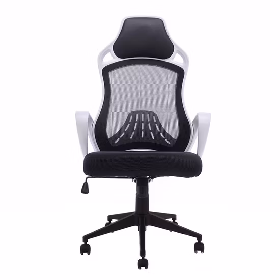 Sillas ergonómicas multifuncionales para juegos de oficina 2019 con malla de tela y soporte para el cuello